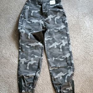 Express Camo high rise cargo pants